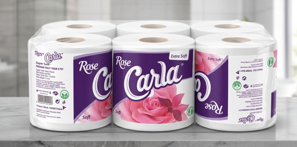 Rose Carla Tissue Pack - x 6 - Rose Carla (Standard)