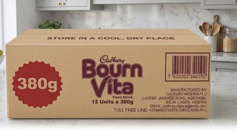 Bournvita Refill Carton 380g x 12 - Cadbury - 380g x 12