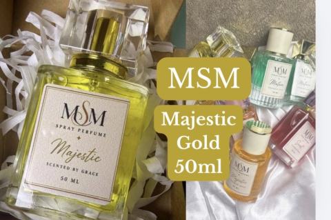 MSM Perfume - MAJESTIC Gold Fragrance 50ml - MSM 50ml - Youth Business, Locally Made