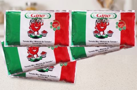 Gino Tomato Mix Satchet - 55g x 10 Roll - Gino - 55g Satchet x 10