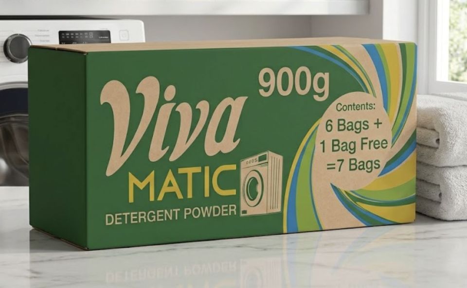 Viva Machine Wash Auto Carton 900g x 7 - Viva (900g x 7)