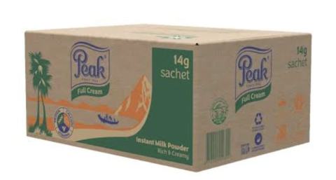 Peak Milk (Full Cream) Carton 14g x 210 - Peak - Standard