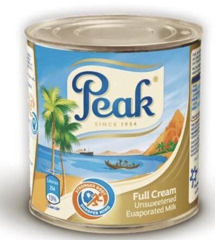 Peak Milk Full Cream Liquid Evaporated - 150g x 1 - Peak - Standard