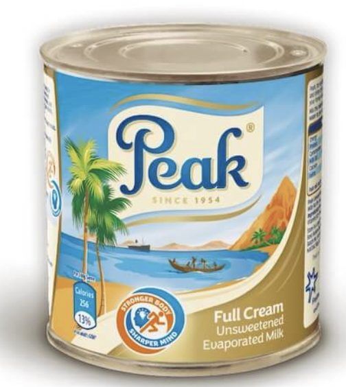 Peak Milk Full Cream Liquid Evaporated - 150g x 1 - Peak (Standard)