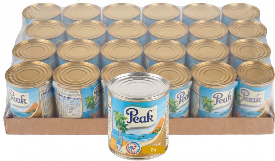 Peak Milk Full Cream Liquid Tray Evaporated - 150g x 24 - Peak (Standard)