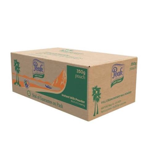 Peak Milk (Refill) Full Cream Carton 350g x 12 - Peak - Standard