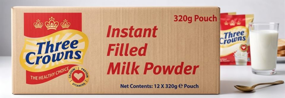 3 Crowns Milk (Refill) Carton 320g x 12 - 3 Crowns (Standard)