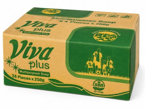 Viva Plus Soap Carton - Lemon - 250g x 24 -  - Standard