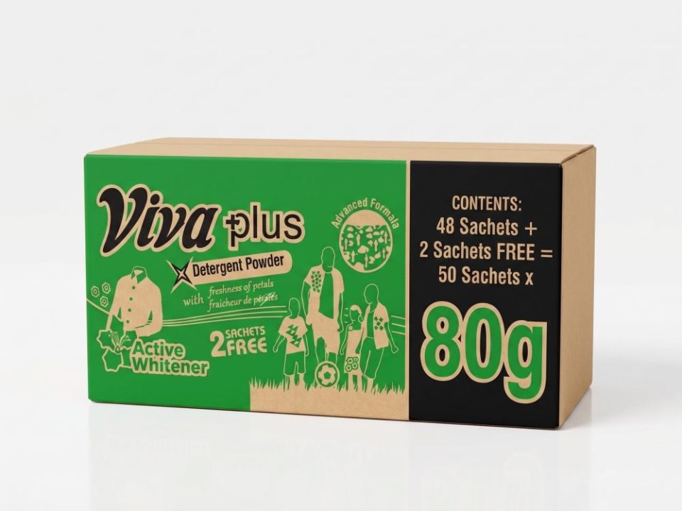 Viva Plus Detergent Carton 80g x 50 -  (Standard)
