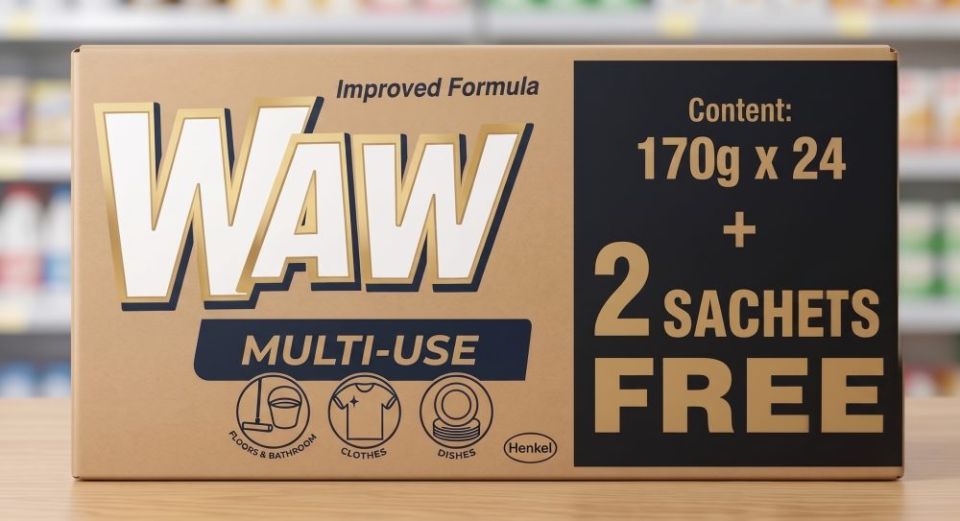 Waw Detergent Carton 170g x 24 -  (Standard)
